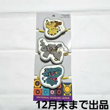 USJ 포켓몬 헤어 클립 & 머리끈 미미큐, 쥬페타, 무우마