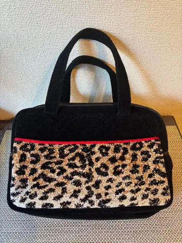 레어 패턴 FEILER 페이러 레오파드 무늬 지퍼 달린 토트백