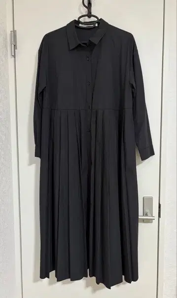 [ Ray BEAMS ] 플리츠 절개 셔츠 원피스 [ 레이빔즈 ]