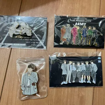 K-POP 핀 배지 4개 세트