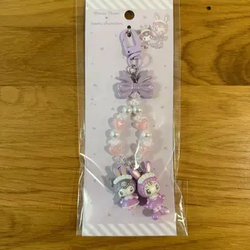 산리오 캐릭터 보라색 스트랩