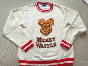Disney 미키 와플 스웨터 M 디즈니랜드