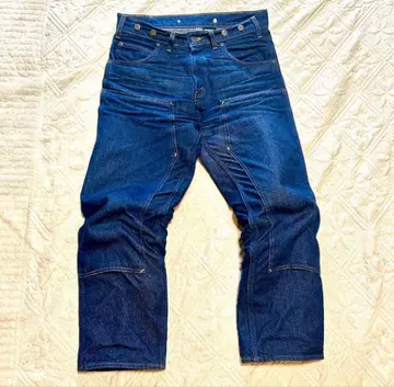 레어 프리즌 블루스 W34 L29 더블니 신사이즈 귀신 수염 허니컴