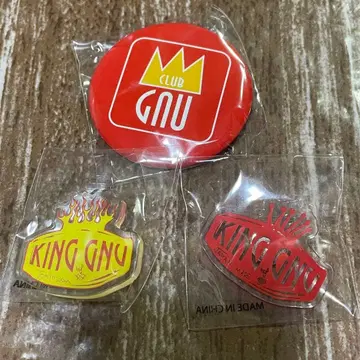 [ 미개봉품 ] King Gnu 캔뱃지 핀 배지 3개 세트
