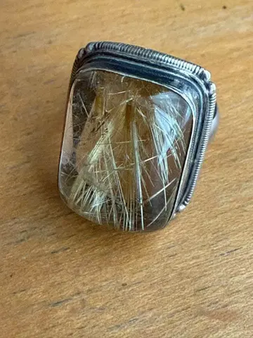 루틸 쿼츠 실버 925 반지