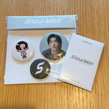 메구로 렌 방콕 한정판 snowman 팝업 캔뱃지 트레이딩 카드 메메