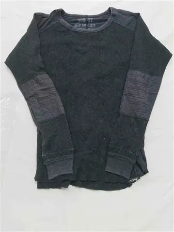 샷 와플 티셔츠 긴팔 블랙 계열 남성용 스포츠 웨어