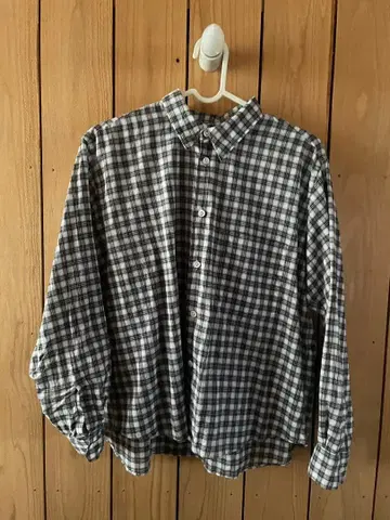 Dhal 체크 무늬 긴팔 셔츠