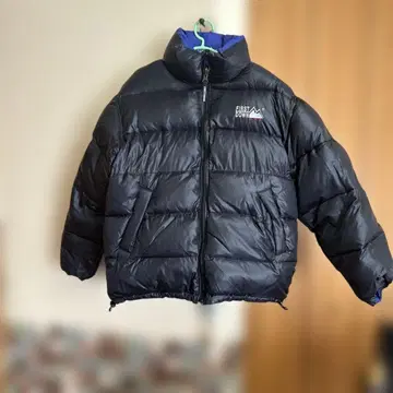 FIRST DOWN 블랙 다운 자켓 리버서블