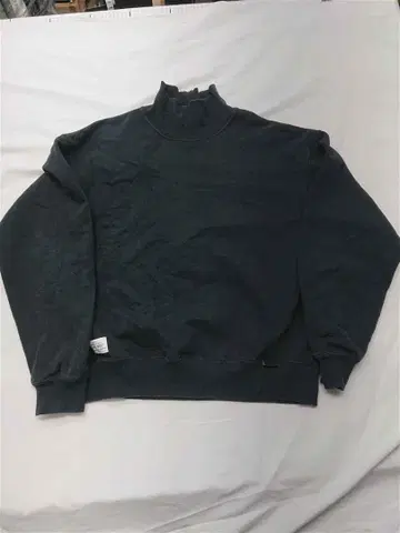 샷 하이넥 맨투맨 블랙 계열 남성용 M 사이즈