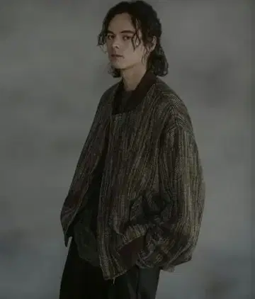 CASPER JOHN Boucle MA-1 오버 사이즈 자켓