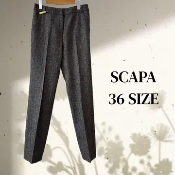 SCAPA 울 헤링본 슬랙스