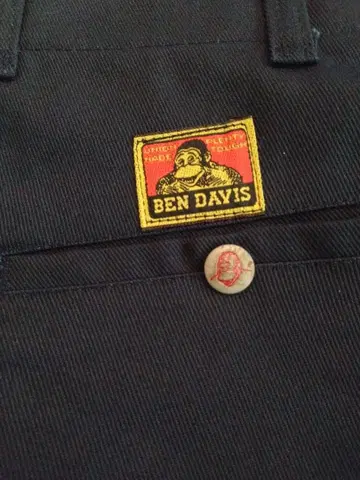 70s BEN DAVIS 벤데이비스 프리스코 팬츠 노랑 택 네이비 30