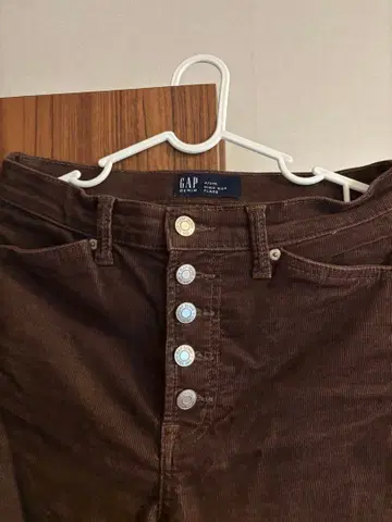 GAP 브라운 코듀로이 플레어 팬츠