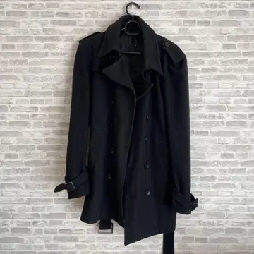 MURDER LICENSE 블랙 트렌치코트 사이즈 48