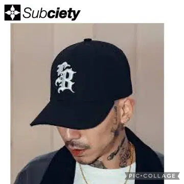 새상품급 Subciety 캡 블랙