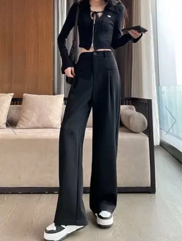 미사용 새상품 블랙 블랙 스타일업 팬츠 이지 팬츠 맨투맨