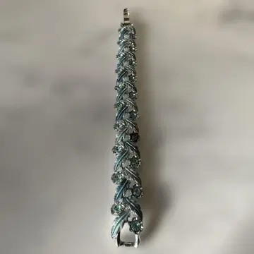 Jewelcraft 영국 빈티지 스카이블루 뜨개질 디자인 팔찌