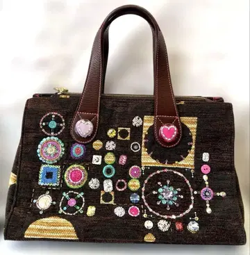 Think Bee! 싱크비 토트백 비즈 스팽글 브라운