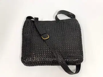 Neutral Gray  토트백 뜨개질 가죽 블랙