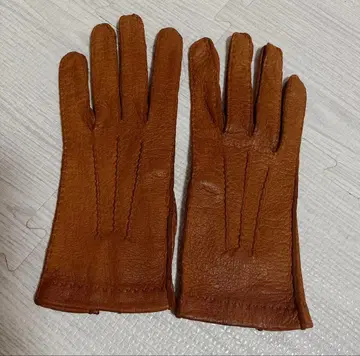 새상품 CAUSSE GANTIER 페카리 가죽 장갑 CORK