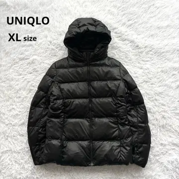 UNIQLO 다운 자켓 XL 블랙 빅 사이즈 아우터 후드 부착