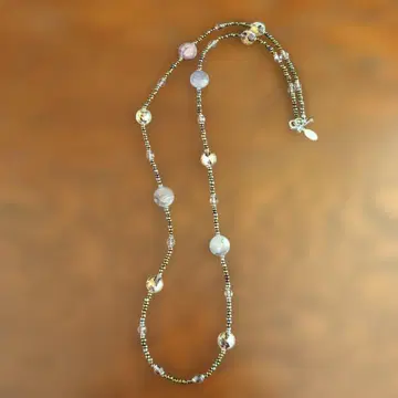 컬러풀 비즈 롱 목걸이