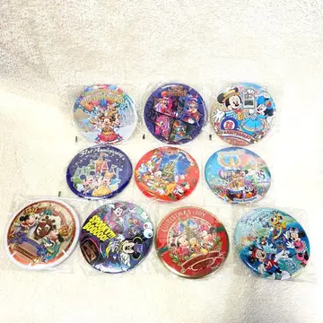 도쿄 디즈니 리조트 캔뱃지 묶음 판매 기념일 할로윈 크리스마스