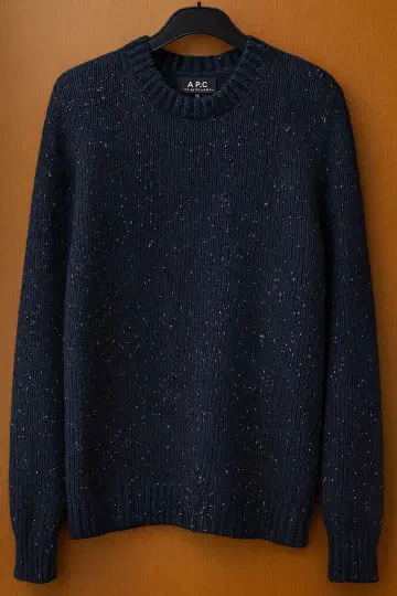 A.P.C. 다크 그레이 슬라브 니트 스웨터