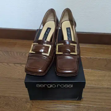 sergio rossi 브라운 하이힐 36 1/2