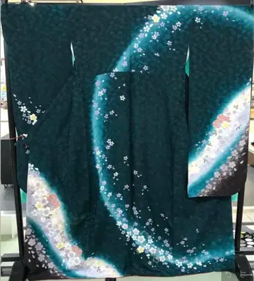 하자품 순수 실크 후리소데 재단 완성 리메이크 am-005