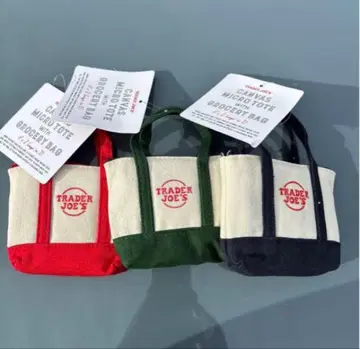 [ 11월 출시 최신작 ] 트레이더 조스 캔버스 마이크로 토트백