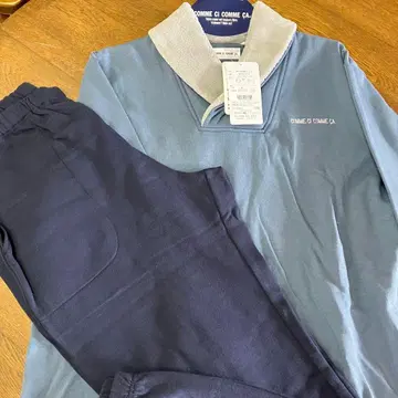 새상품 COMME CI COMME CA 남성용 파자마 L 긴팔 면 혼방