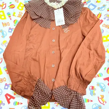 샤리템플 긴팔 블라우스 브라운 M