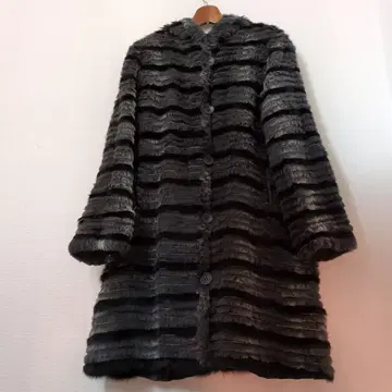 리버서블 후드 부착 세미 롱 코트