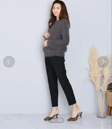 CHOCOA 슬림 레그 슬랙스 마터니티 팬츠