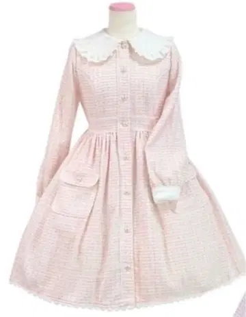 angelic pretty 마카롱 트위드 원피스 핑크