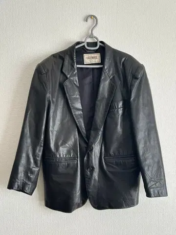 가죽 테일러드 자켓