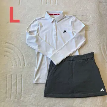아디다스 골프 여성용 세트 속기모 스커트 L 사이즈