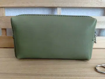 가죽 멀티 케이스 파우치 카키 심플 Design