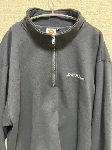 Dickies 하프 지퍼 스웨트 셔츠 그레이