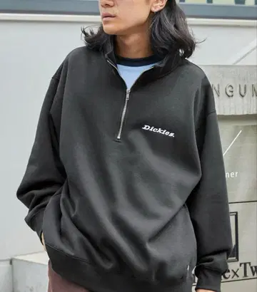Dickies 하프 지퍼 스웨트 셔츠 그레이 한정판 가격 인하