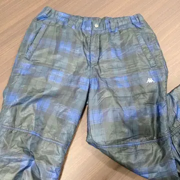 새상품급 [ Kappa ] 블루 계열 체크 무늬 방한 팬츠 LL