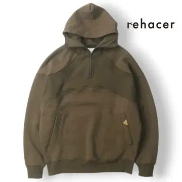 레어 셀 rehacer 오버 사이즈 하프 지퍼 후드티 샘플