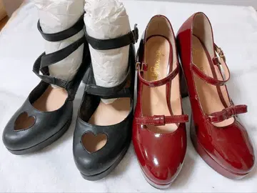 앙크루즈 양산형 통굽 펌프스 2족 세트