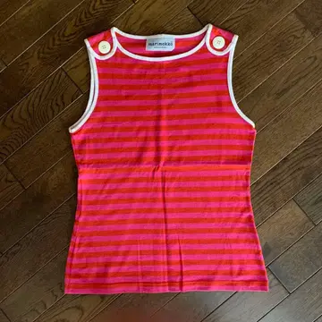 marimekko 버튼 포함 여성용 탱크탑