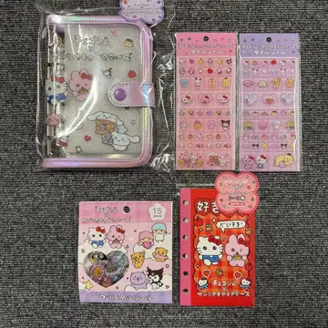 최고심 x 산리오 캐릭터즈 씰북 타일씰 크리스탈씰