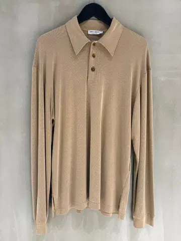 90s Giorgio Armani 베이지 피케 셔츠