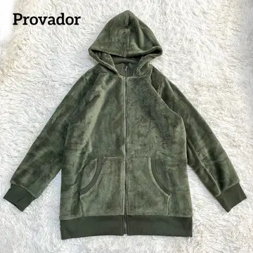 프로바돌 따뜻한 마쉬멜로우 원적외선 롱 후드티 QVC 카키 LL