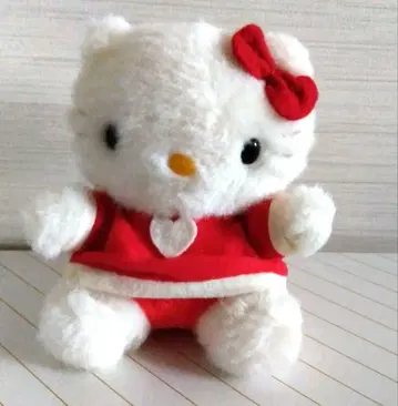헬로키티 봉제 인형 빨간색